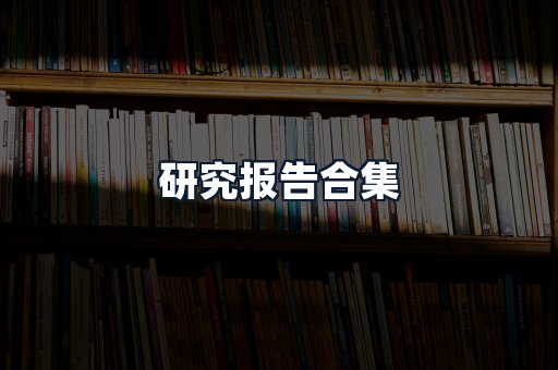 研究报告合集
